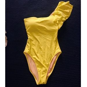 J. Crew yellow swimsuit